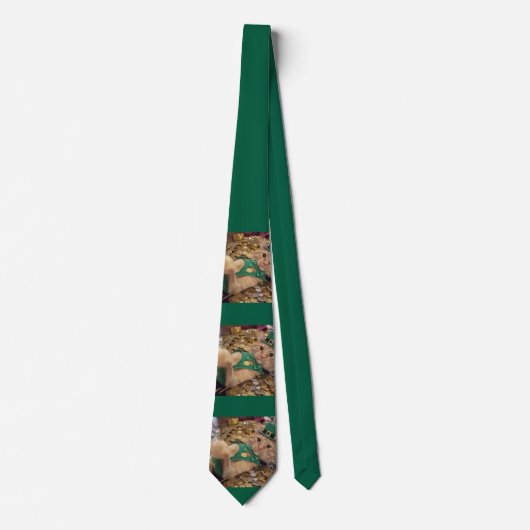 St. Patricks Day Leprechaun Katze Krawatte (Vorderseite)