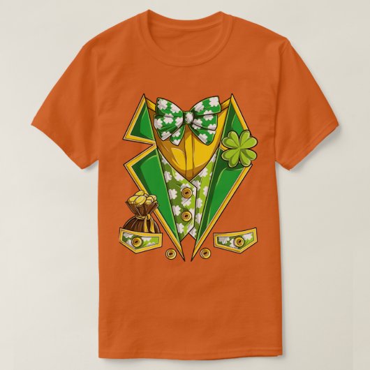 St Patricks Day Leprechaun Kostüm Funny Novelty T-Shirt (Design vorne)
