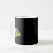 St Patricks Day Leprechaun Monster Truck Lucky Boy Kaffeetasse (Vorderseite Links)