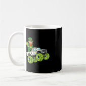 St Patricks Day Leprechaun Monster Truck Lucky Boy Kaffeetasse (Links)