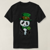 St Patricks Day Leprechaun Panda Niedlich irisches T-Shirt (Design vorne)