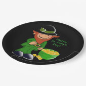 St. Patrick's Day, Leprechaun Paper Tellers 9" Pappteller (Schrägansicht)