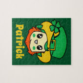 St Patricks Day Leprechaun Personalisiert Kids Puzzle (Horizontal)