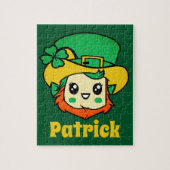 St Patricks Day Leprechaun Personalisiert Kids Puzzle (Vertikal)