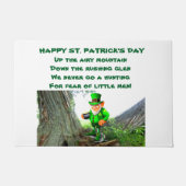 ST. PATRICK'S DAY LEPRECHAUN POEM  FUßMATTE (Vorderseite)