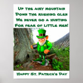 ST. PATRICK'S DAY LEPRECHAUN POEM-Poster Poster (Vorne)