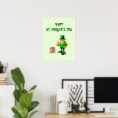 ST. PATRICK'S DAY LEPRECHAUN POSTER (Heimbüro)