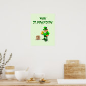 ST. PATRICK'S DAY LEPRECHAUN POSTER (Küche)