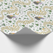 St. Patrick's Day Leprechaun Pot of Gold Geschenkpapier (Ecke)