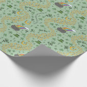St. Patrick's Day Leprechaun Pot of Gold Geschenkpapier (Ecke)