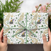 St. Patrick's Day Leprechaun Pot of Gold Geschenkpapier
