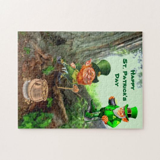 ST. PATRICK'S DAY LEPRECHAUN PUZZLE (Horizontal)