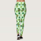 St. Patrick's Day Leprechaun Rainbow Kleeblatts Leggings (Rückseite)