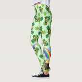 St. Patrick's Day Leprechaun Rainbow Kleeblatts Leggings (Links)