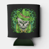 St. Patrick's Day Leprechaun Skull Can Cooler Dosenkühler (Rückseite)