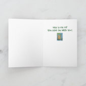 ST. PATRICKS DAY LEPRECHAUN SQUIRREL GREETING CARD KARTE (Innenseite)