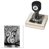 ST. PATRICK'S DAY LEPRECHAUN SQUIRREL RUBBER BRIEF GUMMISTEMPEL (Stempel)