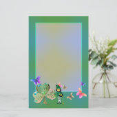 St. Patrick's Day Leprechaun Stationery Briefpapier (Stehend Vorderseite)