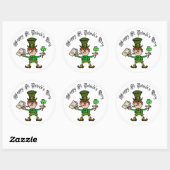 St. Patrick's Day Leprechaun Stickers (Blatt)