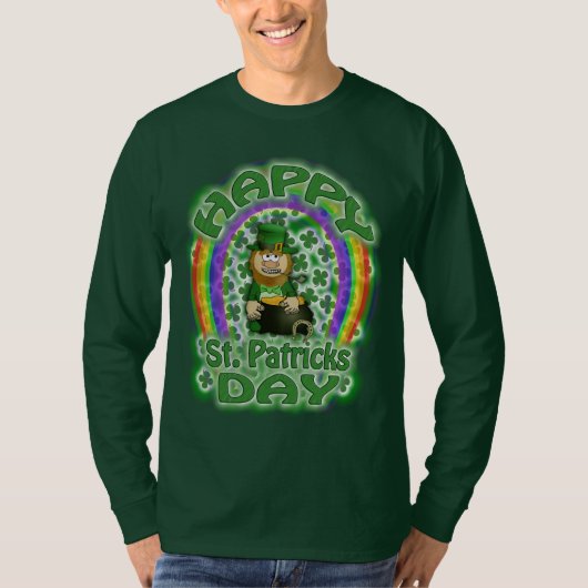 St Patricks Day Leprechaun T-Shirt (Vorderseite)