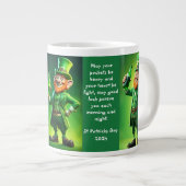 St Patricks Day Leprechaun Tasse (Vorderseite Rechts)