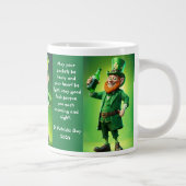 St Patricks Day Leprechaun Tasse (Rechts)