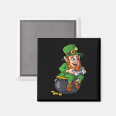 St Patricks Day Leprechaun Video Game Controller B Magnet (Vorderseite/Rückseite)