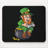 St Patricks Day Leprechaun Video Game Controller B Mousepad (Vorne)