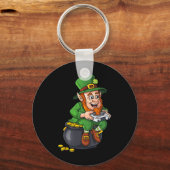 St Patricks Day Leprechaun Video Game Controller B Schlüsselanhänger (Vorderseite)
