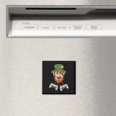 St Patricks Day Leprechaun Video Game Controller Magnet (In Situ (Geschirrspüler))