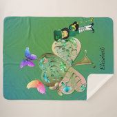 St. Patrick's day Leprechaun w/Name Sherpadecke (Vorderseite (Horizontal))