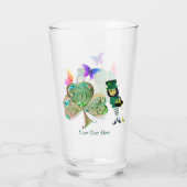 St. Patrick's Day Leprechaun w/Text Glas (Rückseite)