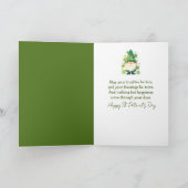 St. Patrick's Day Leprechaun with Gold Coins Karte (Innenseite)
