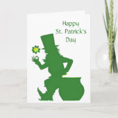 ST. PATRICK'S DAY, LEPRECHAUNS DANCE card Karte (Vorderseite)