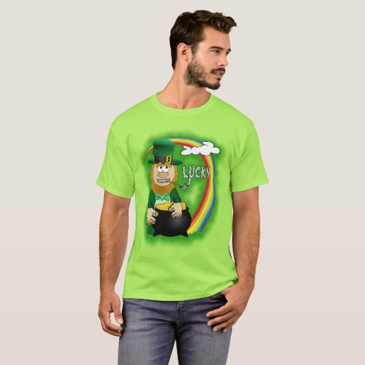 St. Patrick's Day LeprechaunT-Shirt T-Shirt (Vorne ganz)