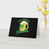 St. Patricks Day Let`s get Ready to Stumble Karte (Gelbe Blume)