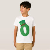 St Patricks Day Letter O Alphabet T-Shirt (Vorne ganz)