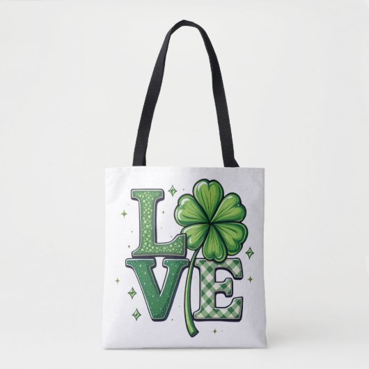 St. Patrick's Day Liebe Clipart Clower Tasche (Vorderseite)
