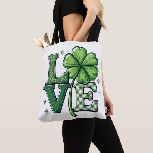 St. Patrick's Day Liebe Clipart Clower Tasche (Von Nahem)