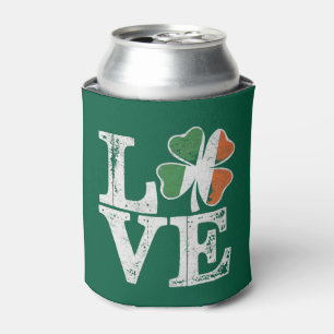 St Patricks Day Liebe Glücklicher Irischer Kleebla Dosenkühler