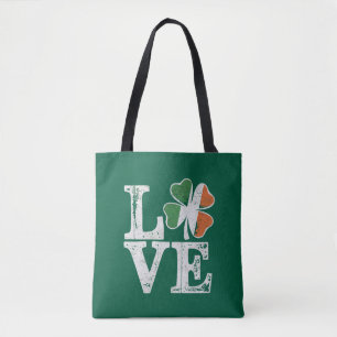 St Patricks Day Liebe Glücklicher Irischer Kleebla Tasche