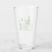St Patrick's Day Liebe Gnome Glas (Rückseite)