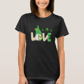 St Patrick's Day Liebe Gnome T-Shirt (Vorderseite)