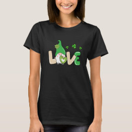St Patrick's Day Liebe Gnome T-Shirt