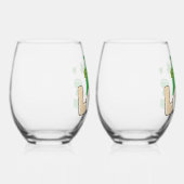 St Patrick's Day Liebe Gnome Weinglas Ohne Stiel (Rechts)