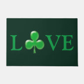 St. Patrick's Day Liebe Green Clover Kleeblatt Doo Fußmatte (Vorderseite)