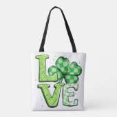 St. Patrick's Day Liebe Green Irish Tasche (Rückseite)