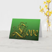 St. Patricks Day Liebe Karte (Gelbe Blume)