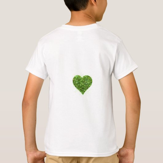 St. Patrick's Day | LIEBE | Kleeblatt für grünen G T-Shirt (Rückseite)