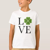 St. Patrick's Day | LIEBE | Kleeblatt für grünen G T-Shirt (Vorderseite)